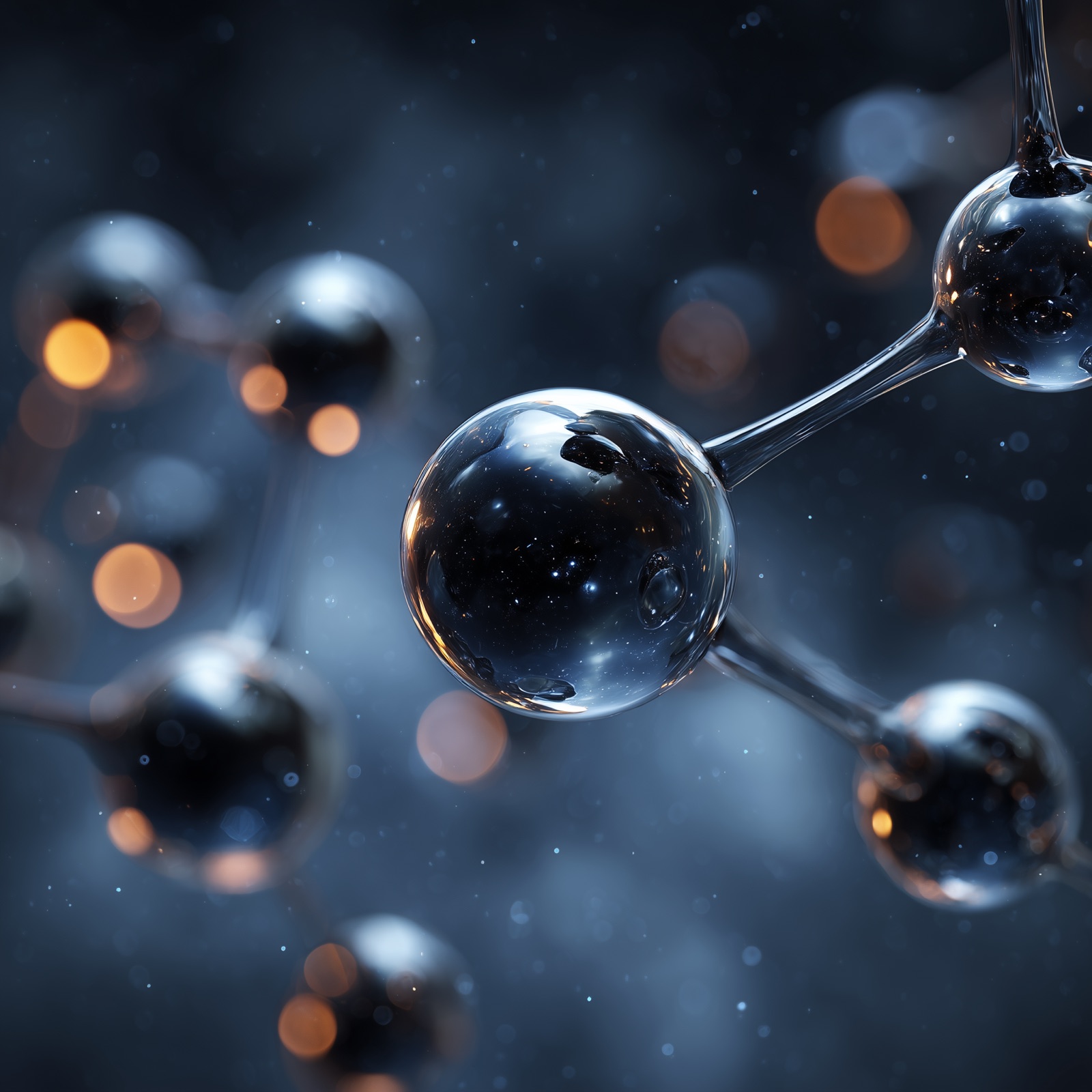 3D rendering of a molecular structure
